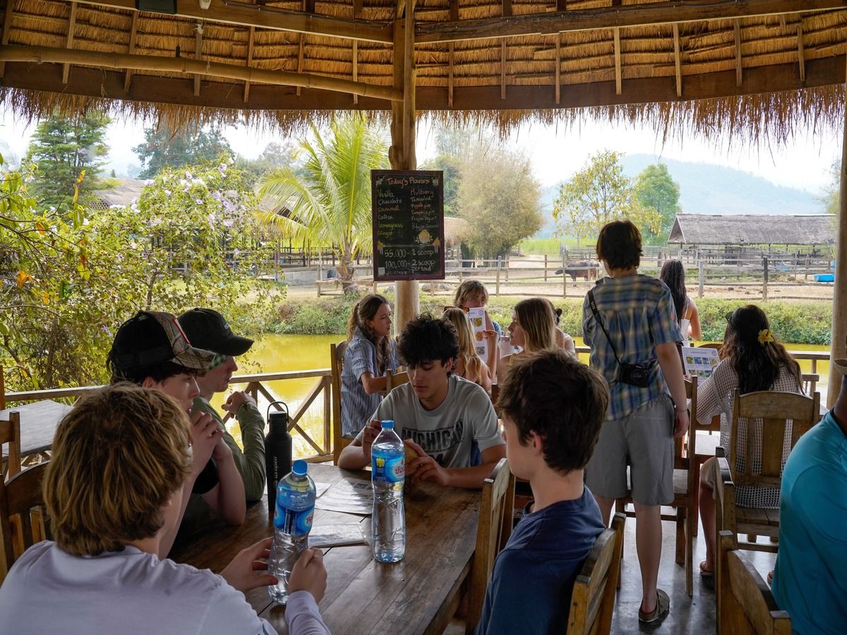 Students reflecting on place and context in Vietnam