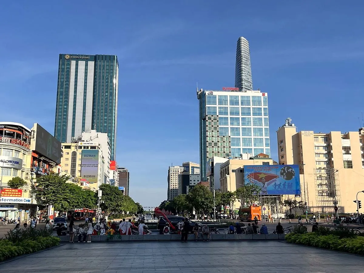 Central Ho Chi Minh City skyline in daylight