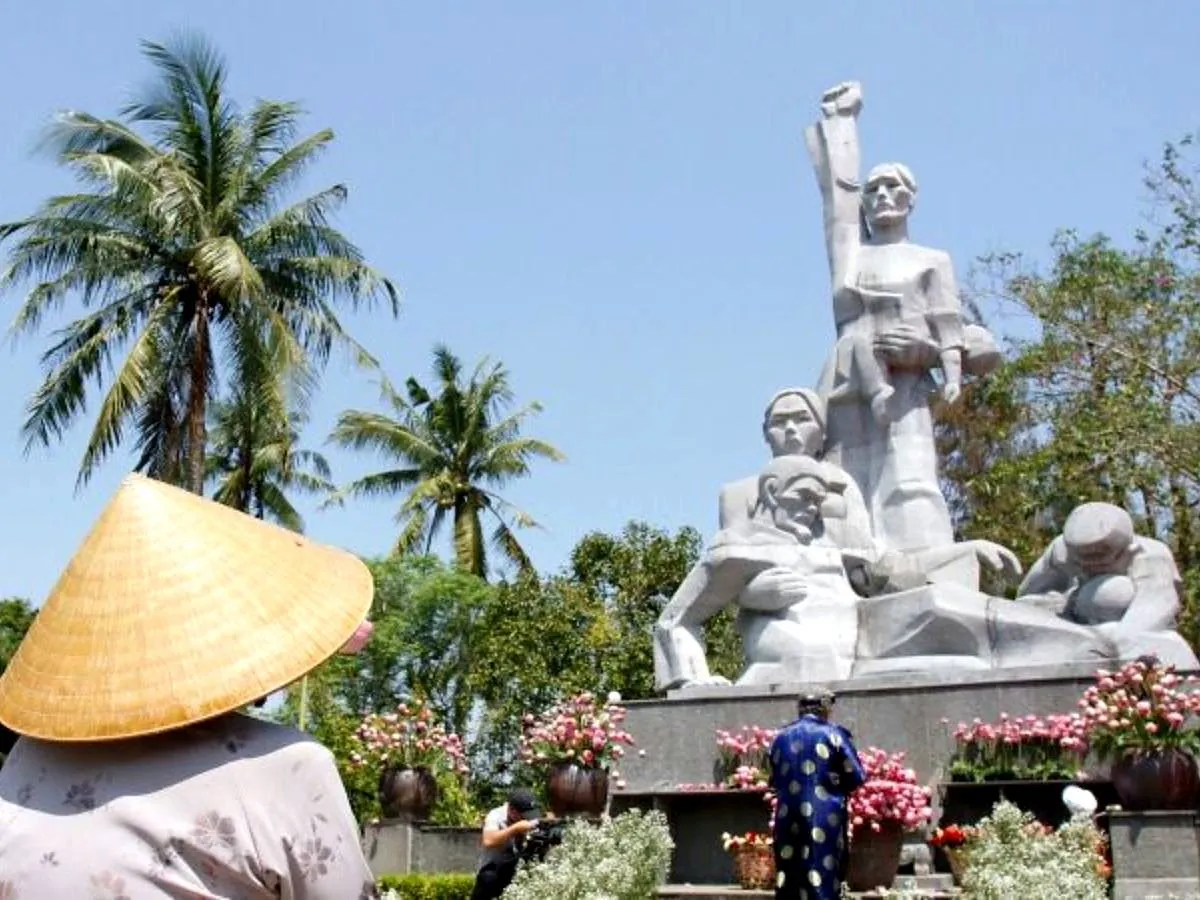 A public war-memory monument in Vietnam