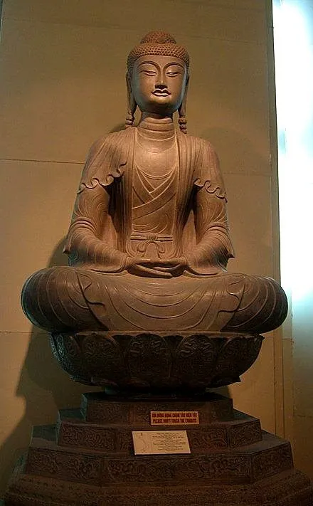 The Buddha statue at Phat Tich Pagoda, a Vietnamese national treasure